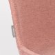 ZUIVER Albert Kuip Myk spisestuestol - rosa polyester og sort ask