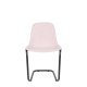 ZUIVER Trst spisestuestol, stablebar - rosa polyetylen og sort stl