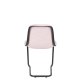 ZUIVER Trst spisestuestol, stablebar - rosa polyetylen og sort stl