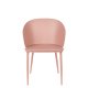 WHITE LABEL LIVING Gigi spisestuestol - rosa polypropylen og stl