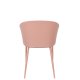 WHITE LABEL LIVING Gigi spisestuestol - rosa polypropylen og stl