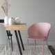 WHITE LABEL LIVING Gigi spisestuestol - rosa polypropylen og stl
