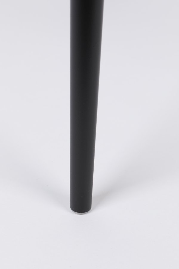 WHITE LABEL LIVING Gigi spisestuestol - svart polypropylen og stl