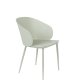 WHITE LABEL LIVING Gigi spisestuestol - mint polypropylen og stl