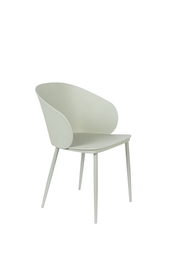 WHITE LABEL LIVING Gigi spisestuestol - mint polypropylen og stl