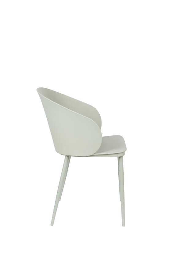 WHITE LABEL LIVING Gigi spisestuestol - mint polypropylen og stl