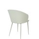 WHITE LABEL LIVING Gigi spisestuestol - mint polypropylen og stl