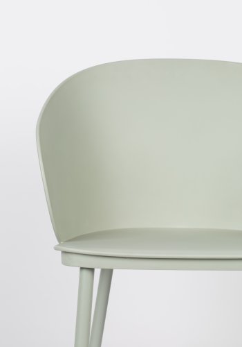 WHITE LABEL LIVING Gigi spisestuestol - mint polypropylen og stl