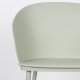 WHITE LABEL LIVING Gigi spisestuestol - mint polypropylen og stl