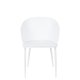 WHITE LABEL LIVING Gigi spisestuestol - hvit polypropylen og stl