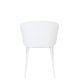 WHITE LABEL LIVING Gigi spisestuestol - hvit polypropylen og stl
