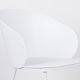 WHITE LABEL LIVING Gigi spisestuestol - hvit polypropylen og stl