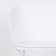 WHITE LABEL LIVING Gigi spisestuestol - hvit polypropylen og stl