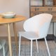 WHITE LABEL LIVING Gigi spisestuestol - hvit polypropylen og stl