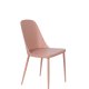 WHITE LABEL LIVING Pip spisestuestol - rosa polypropylen og metall