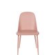 WHITE LABEL LIVING Pip spisestuestol - rosa polypropylen og metall