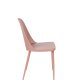 WHITE LABEL LIVING Pip spisestuestol - rosa polypropylen og metall