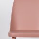 WHITE LABEL LIVING Pip spisestuestol - rosa polypropylen og metall