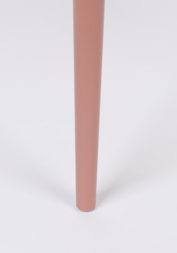 WHITE LABEL LIVING Pip spisestuestol - rosa polypropylen og metall