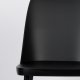 WHITE LABEL LIVING Pip spisestuestol - svart polypropylen og metall