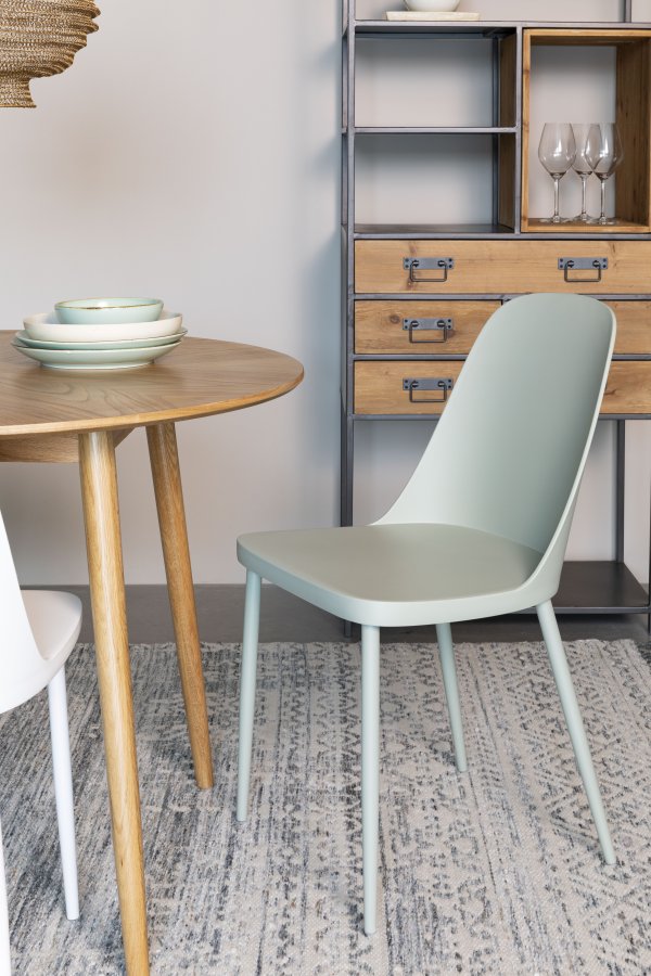 WHITE LABEL LIVING Pip spisestuestol - mint polypropylen og metall