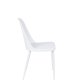 WHITE LABEL LIVING Pip spisestuestol - hvit polypropylen og metall