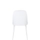 WHITE LABEL LIVING Pip spisestuestol - hvit polypropylen og metall