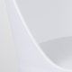 WHITE LABEL LIVING Pip spisestuestol - hvit polypropylen og metall
