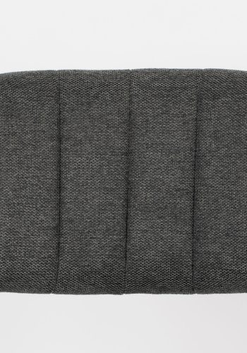 WHITE LABEL LIVING Jolien spisebordsstol - mrkegr polyester/nylon og sort stl