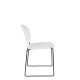 WHITE LABEL LIVING Stacks spisebordsstol, stabelbar - hvit polypropylen og stl