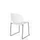 WHITE LABEL LIVING Stacks spisebordsstol, stabelbar - hvit polypropylen og stl