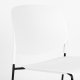 WHITE LABEL LIVING Stacks spisebordsstol, stabelbar - hvit polypropylen og stl