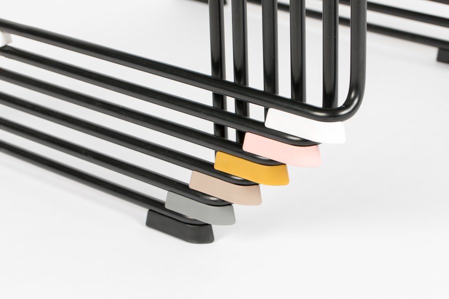 WHITE LABEL LIVING Stacks spisebordsstol, stabelbar - hvit polypropylen og stl