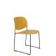 WHITE LABEL LIVING Stacks spisebordsstol, stablebar - okergul polypropylen og stl