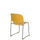 WHITE LABEL LIVING Stacks spisebordsstol, stablebar - okergul polypropylen og stl