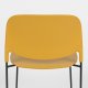 WHITE LABEL LIVING Stacks spisebordsstol, stablebar - okergul polypropylen og stl