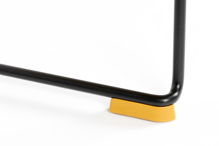 WHITE LABEL LIVING Stacks spisebordsstol, stablebar - okergul polypropylen og stl