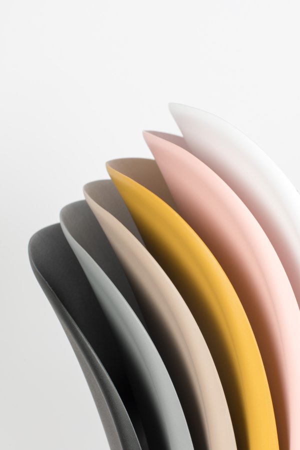 WHITE LABEL LIVING Stacks spisebordsstol, stabelbar - gr polypropylen og stl