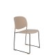 WHITE LABEL LIVING Stacks spisebordsstol, stablebar - brun polypropylen og stl