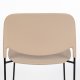 WHITE LABEL LIVING Stacks spisebordsstol, stablebar - brun polypropylen og stl