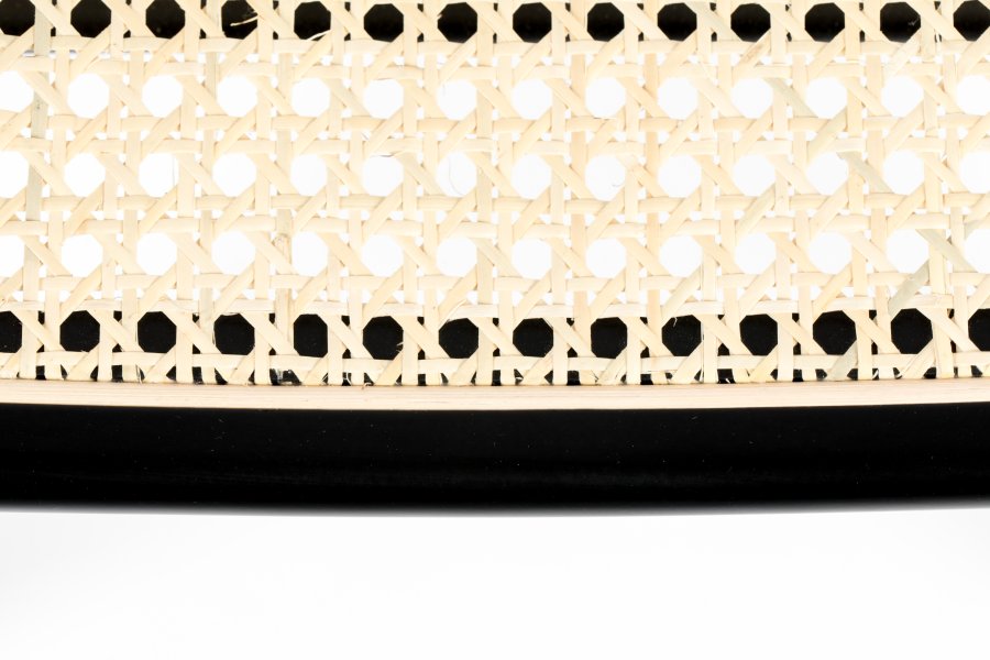 ZUIVER Jort spisestuestol - naturrotting og sort stl