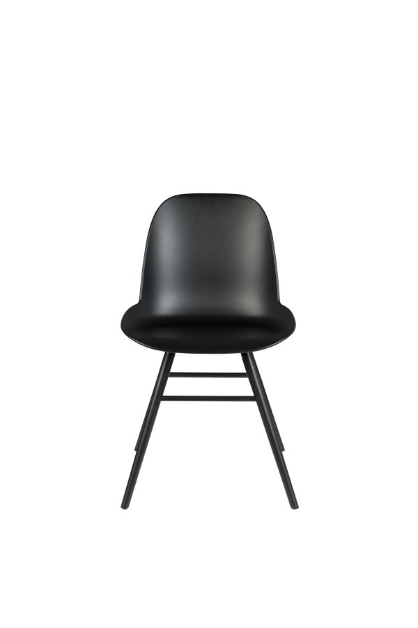 ZUIVER Albert Kuip spisestuestol - sort plast og sort ask