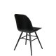 ZUIVER Albert Kuip spisestuestol - sort plast og sort ask