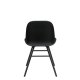 ZUIVER Albert Kuip spisestuestol - sort plast og sort ask