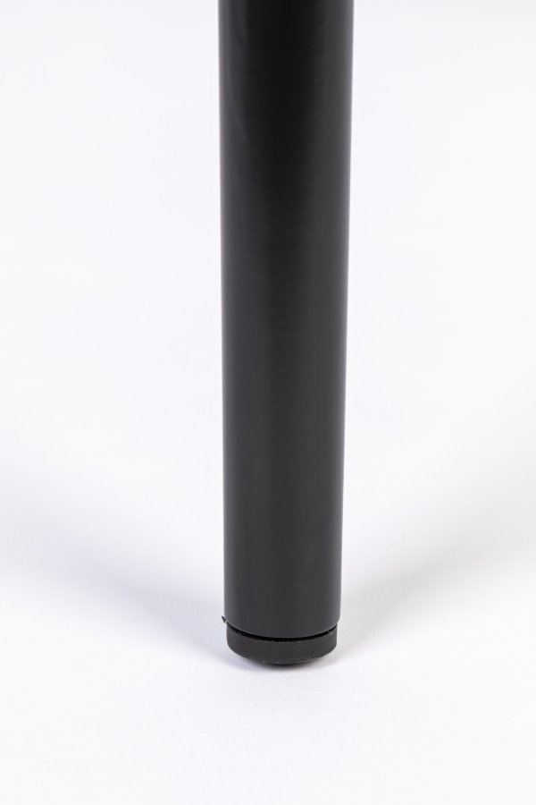 ZUIVER Spike spisestuestol - naturlig rotting, rosa polyester og sort stl