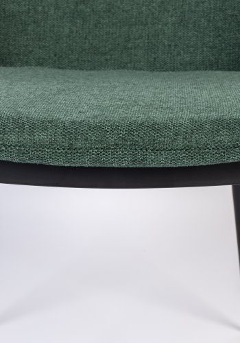 WHITE LABEL LIVING Lionel spisestuestol - mrkegrnn polyester/nylon og stl