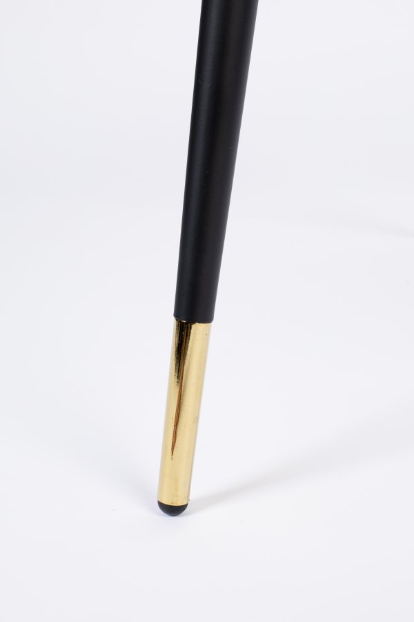 WHITE LABEL LIVING Lionel spisestuestol - lys gr polyester/nylon og stl