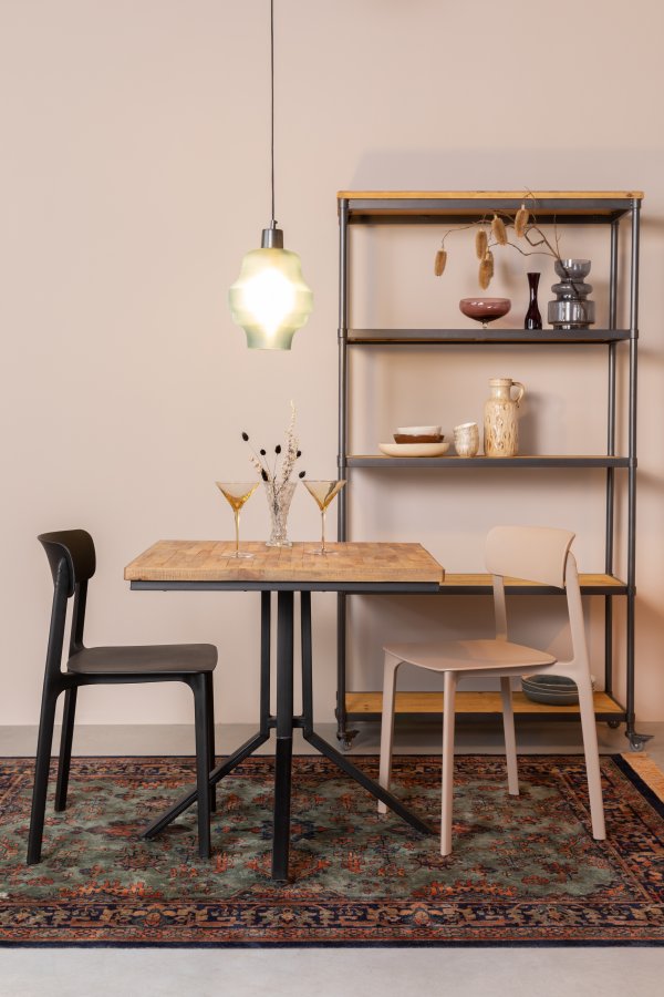 WHITE LABEL LIVING Clive spisestuestol - svart polypropylen