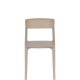 WHITE LABEL LIVING Clive spisestuestol - lysebrun polypropylen