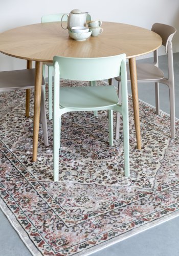 WHITE LABEL LIVING Clive spisestuestol - lysebrun polypropylen